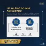 Antecipação do 13º do INSS em 2026