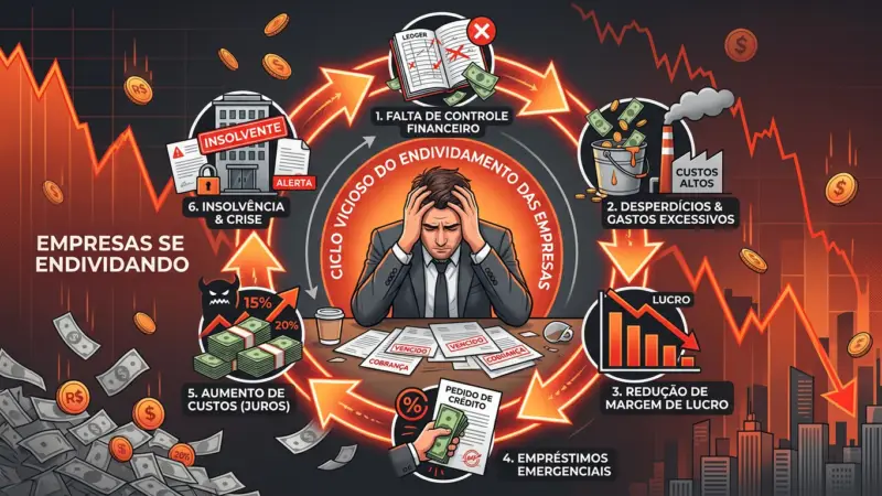 EMPRESAS SE ENDIVIDANDO: POR QUE A FALTA DE GESTÃO FINANCEIRA CAUSA O FECHAMENTO DE NEGÓCIOS